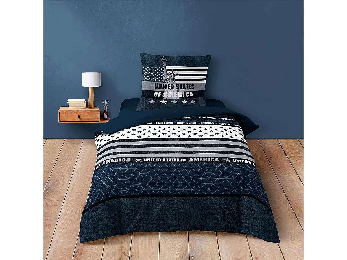 Bettwäsche-Set United States of America, 2-teilig 140 x 200 cm