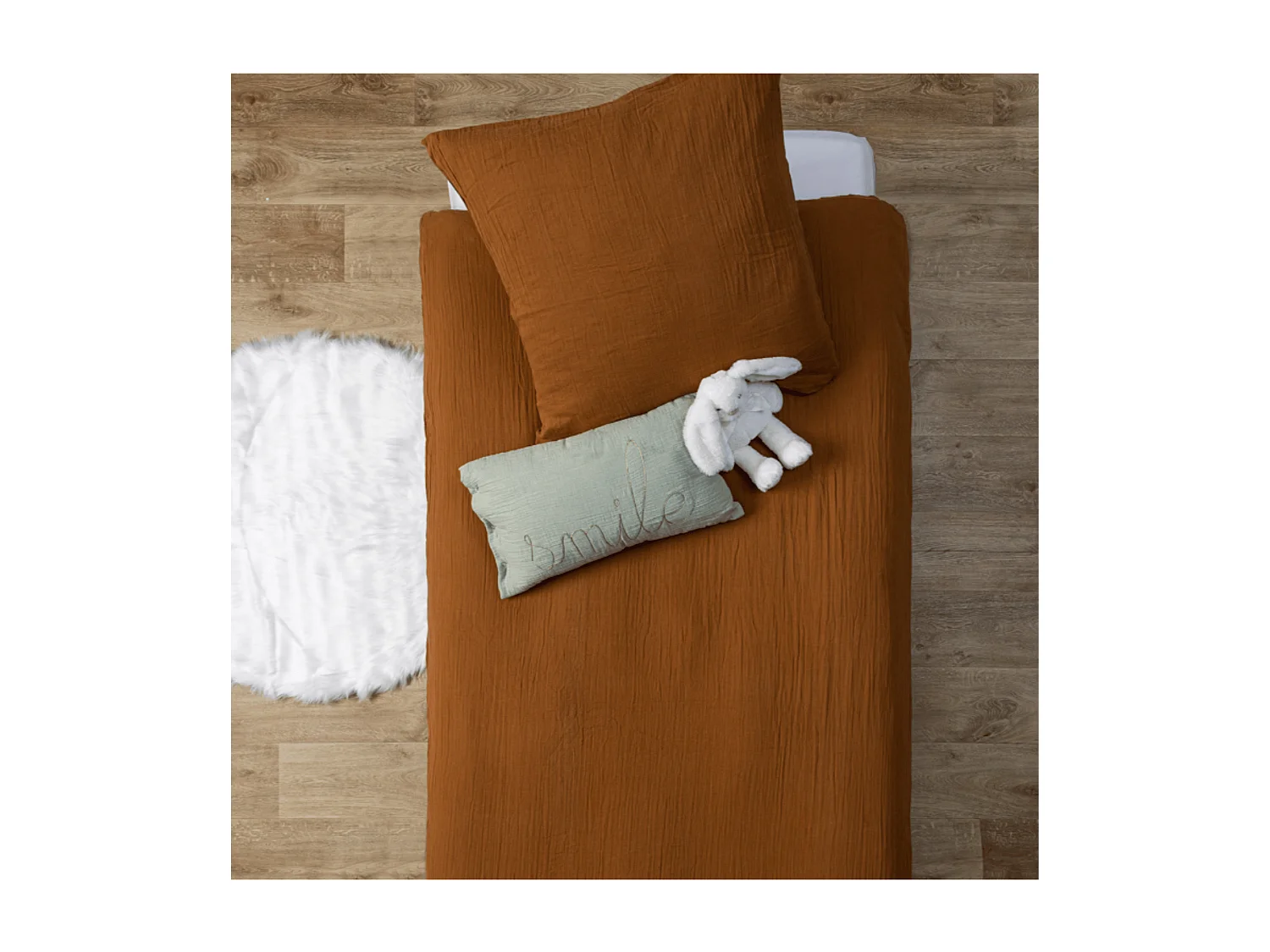 Juego de cama infantil de gasa de algodón 140 x 200 cm