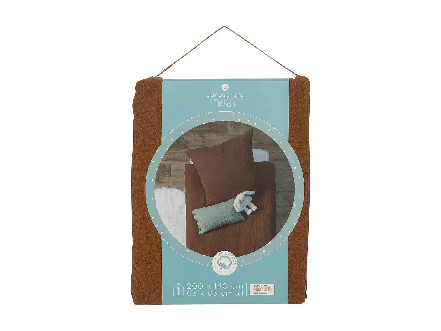 Kinderbettwäsche aus Baumwollgaze 140 x 200 cm