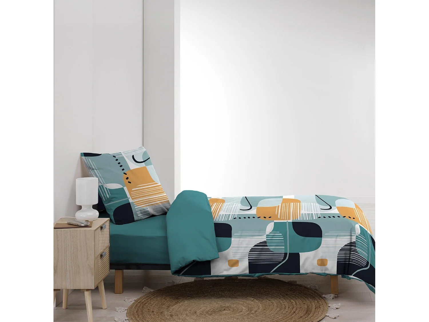 Parure de Lit 2 Pièces "Sprint" 140x200cm Multicolore