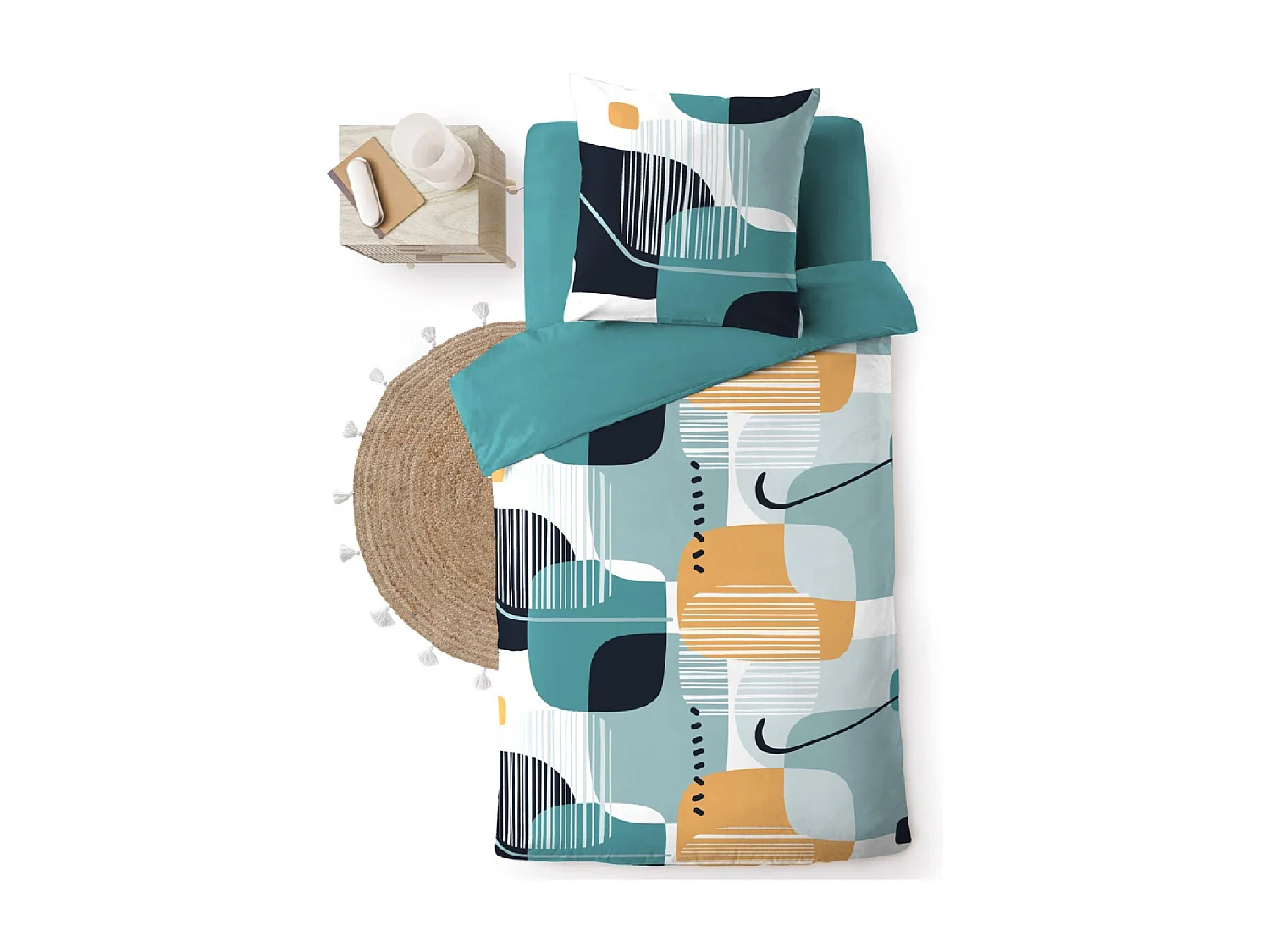 Parure de Lit 2 Pièces "Sprint" 140x200cm Multicolore