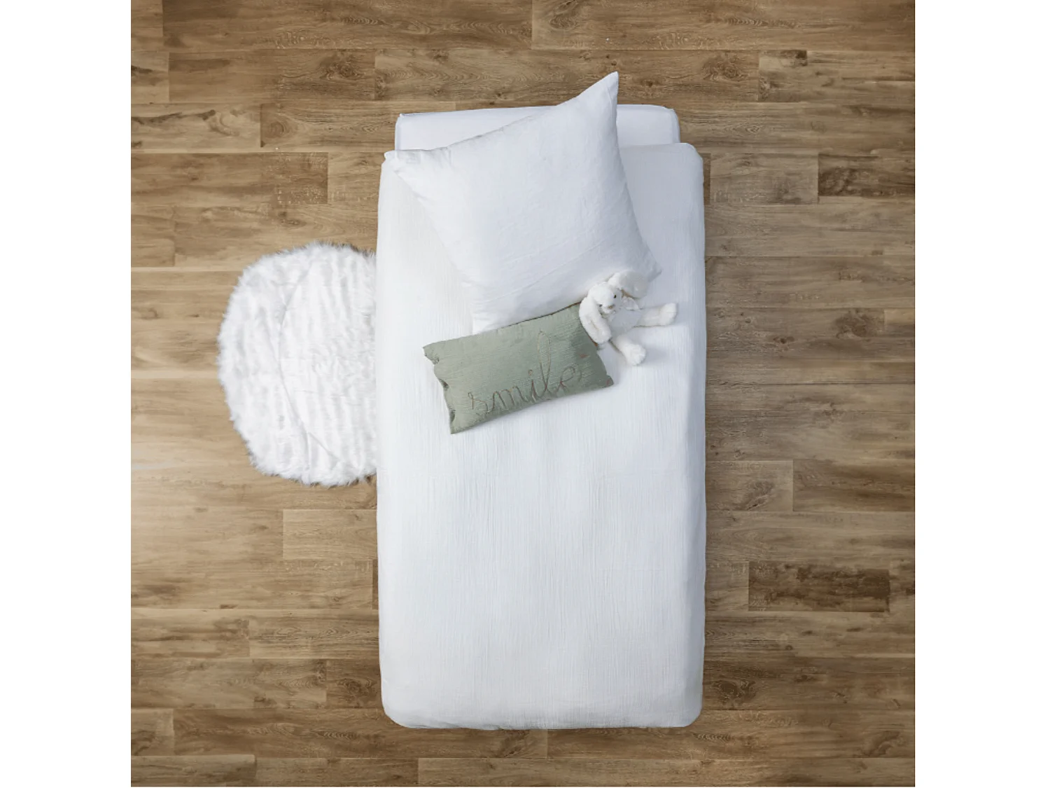 Juego de cama infantil de gasa de algodón 140 x 200 cm