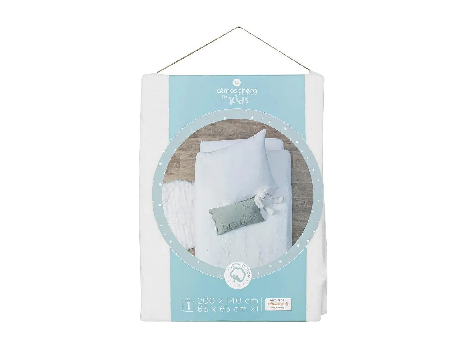 Kinderbettwäsche aus Baumwollgaze 140 x 200 cm