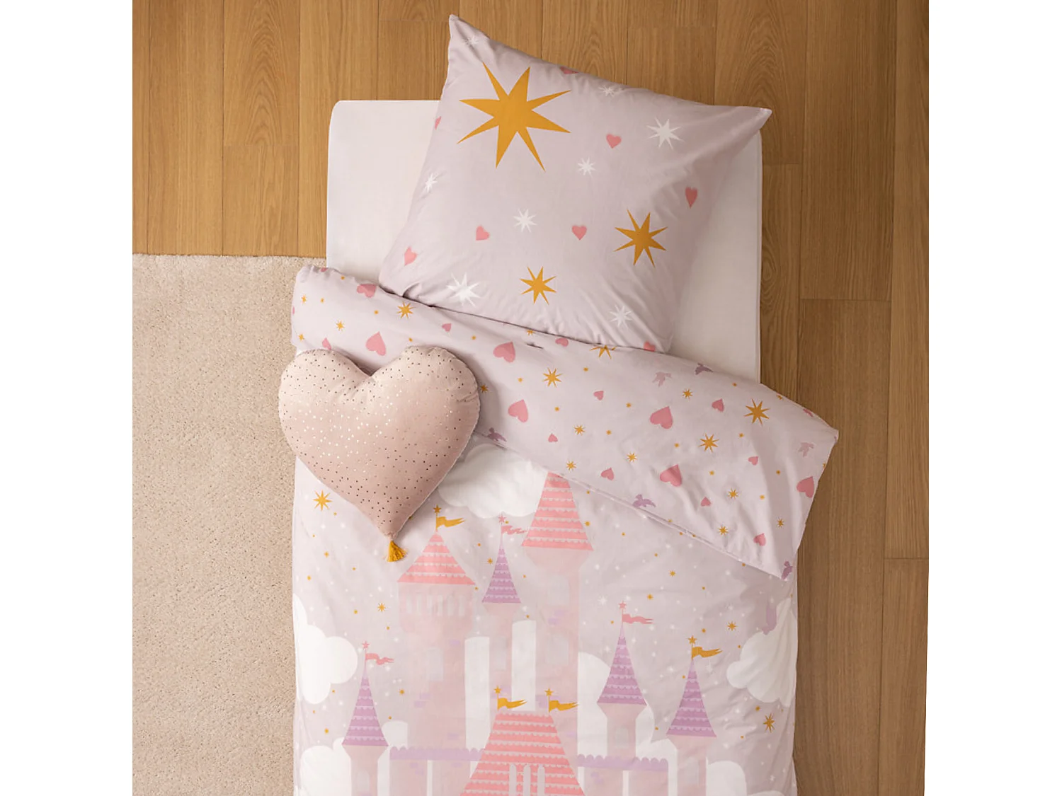 Juego de cama infantil "castillo" 140 x 200 cm