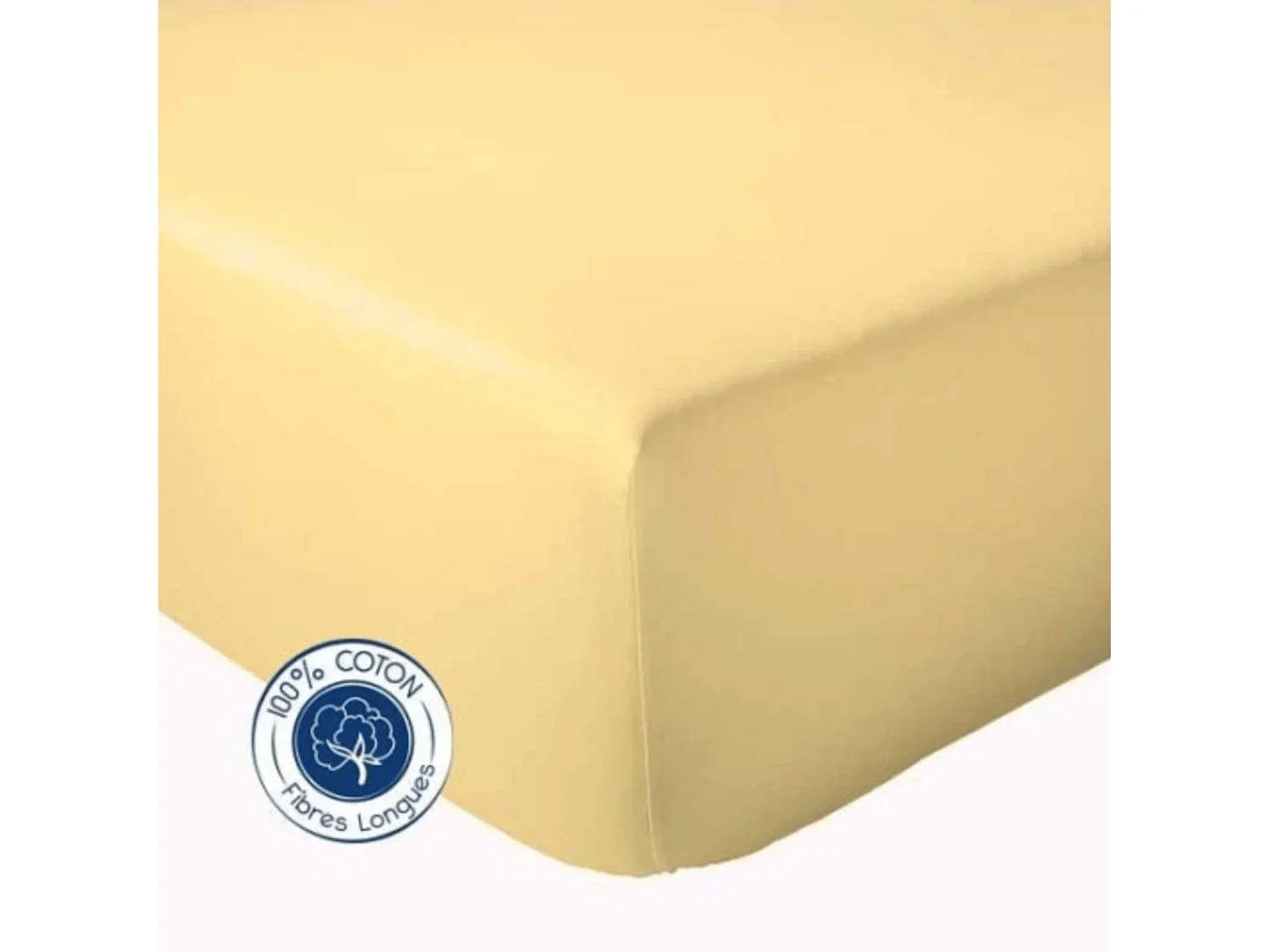 Drap Housse coton bonnet 23 cm fabriqué en France