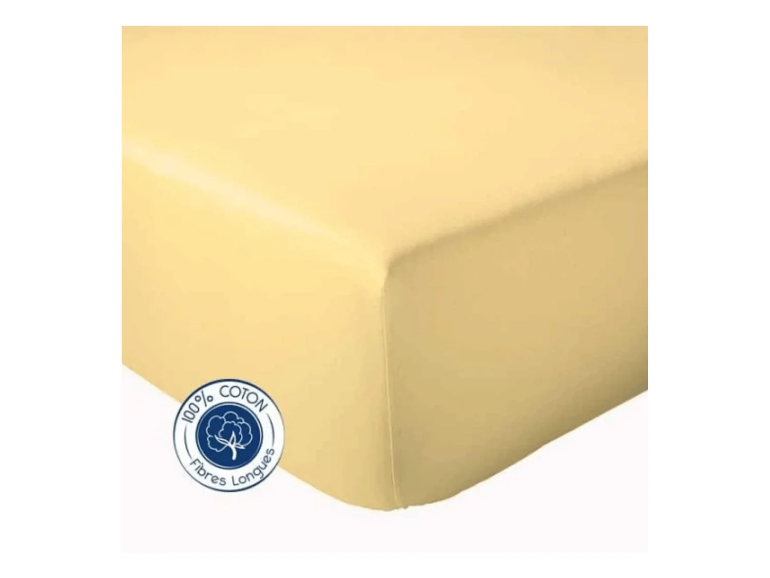 Drap Housse coton bonnet 23 cm fabriqué en France