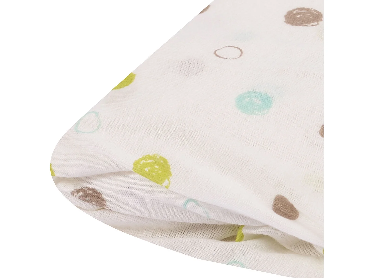 Drap housse imprimé pois colorés