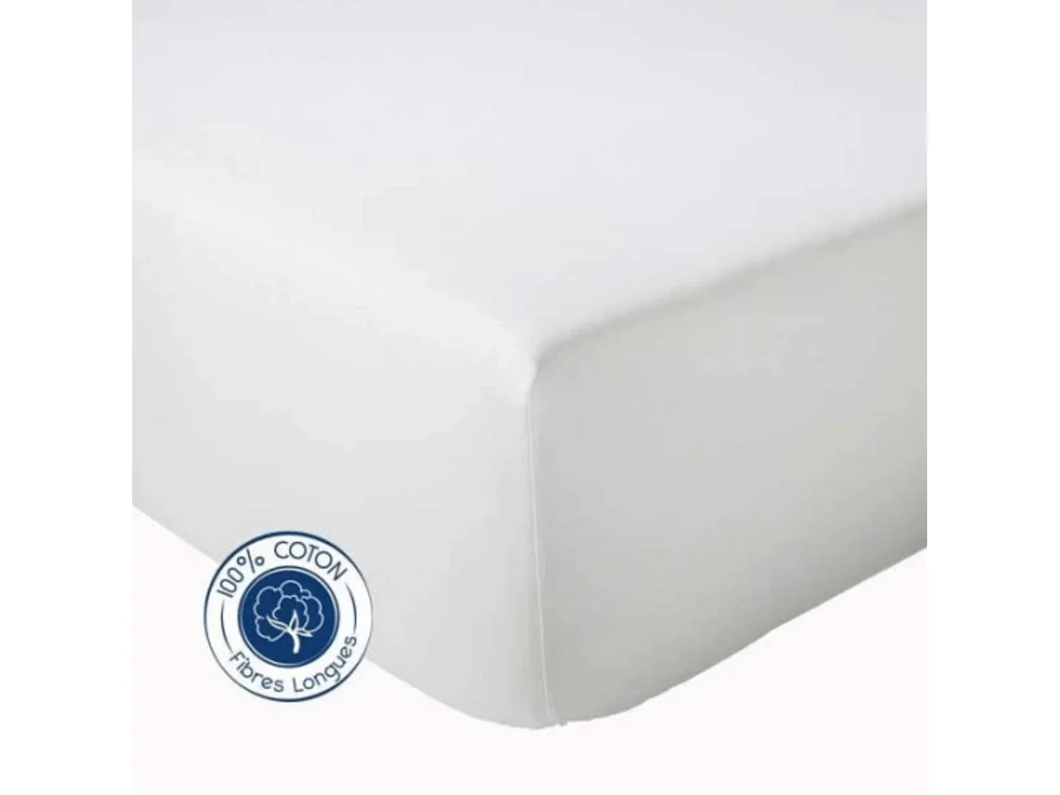 Drap Housse coton bonnet 23 cm fabriqué en France