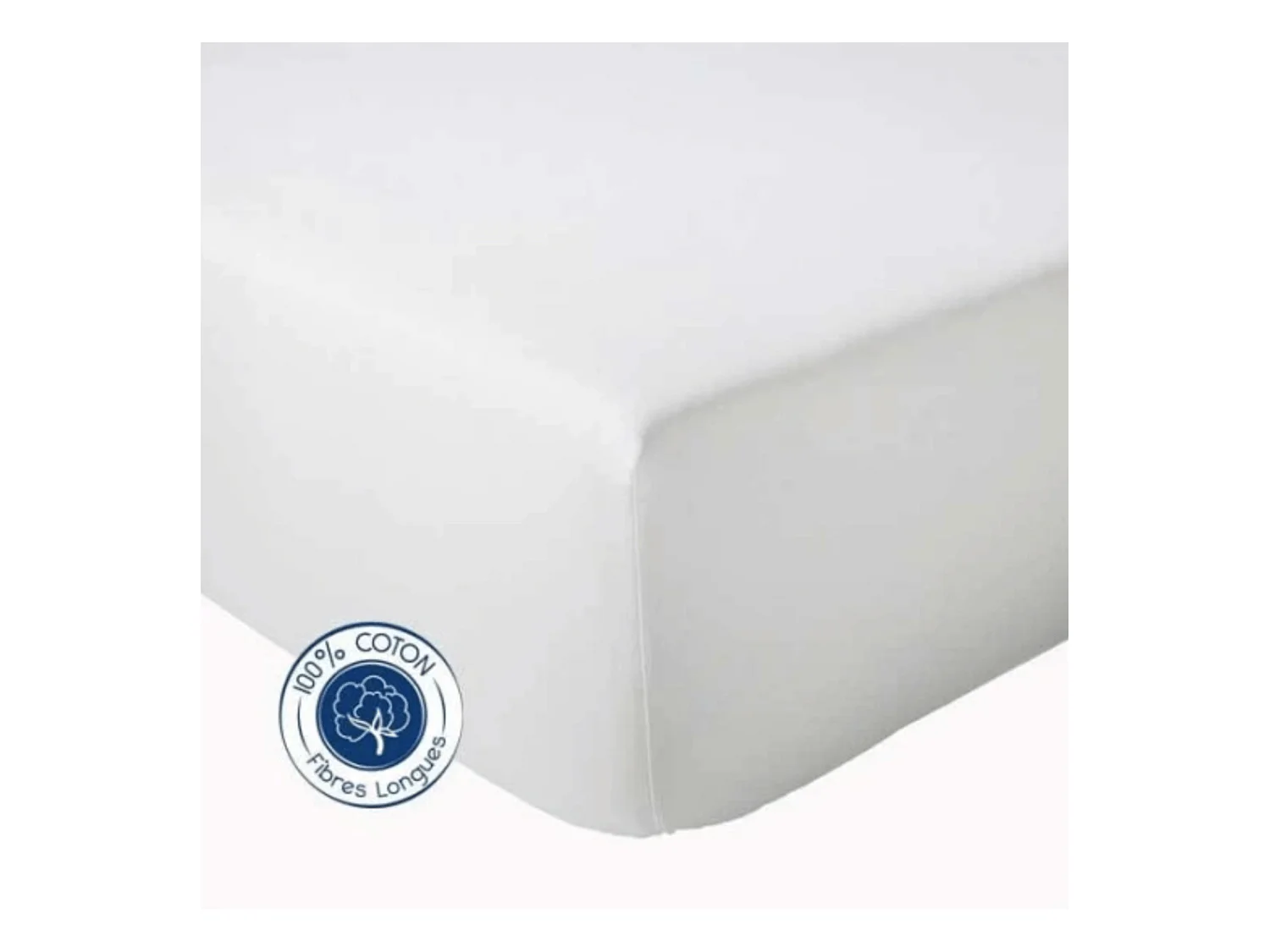 Drap Housse coton bonnet 23 cm fabriqué en France