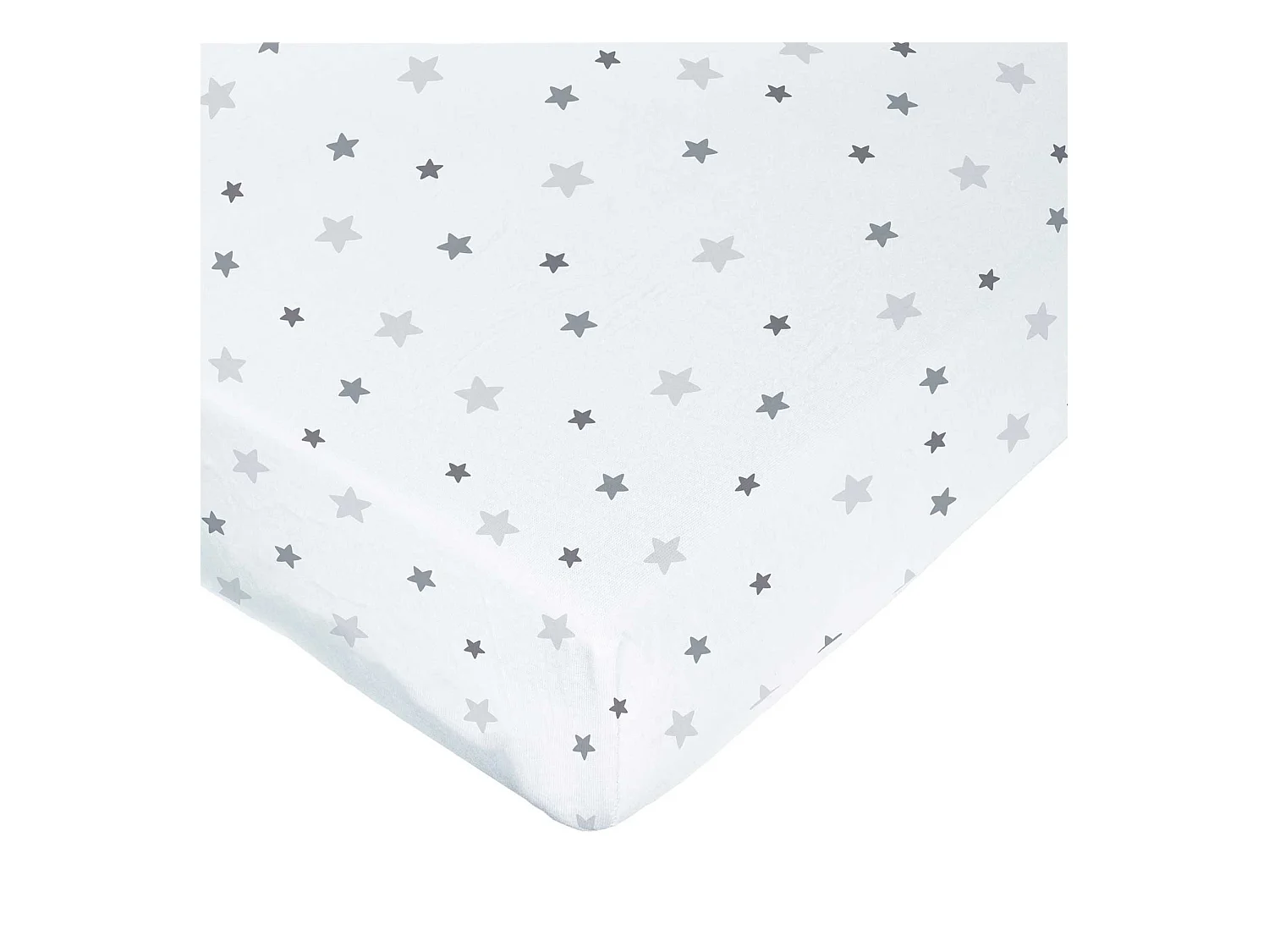 Drap housse imprimé étoiles multicolores