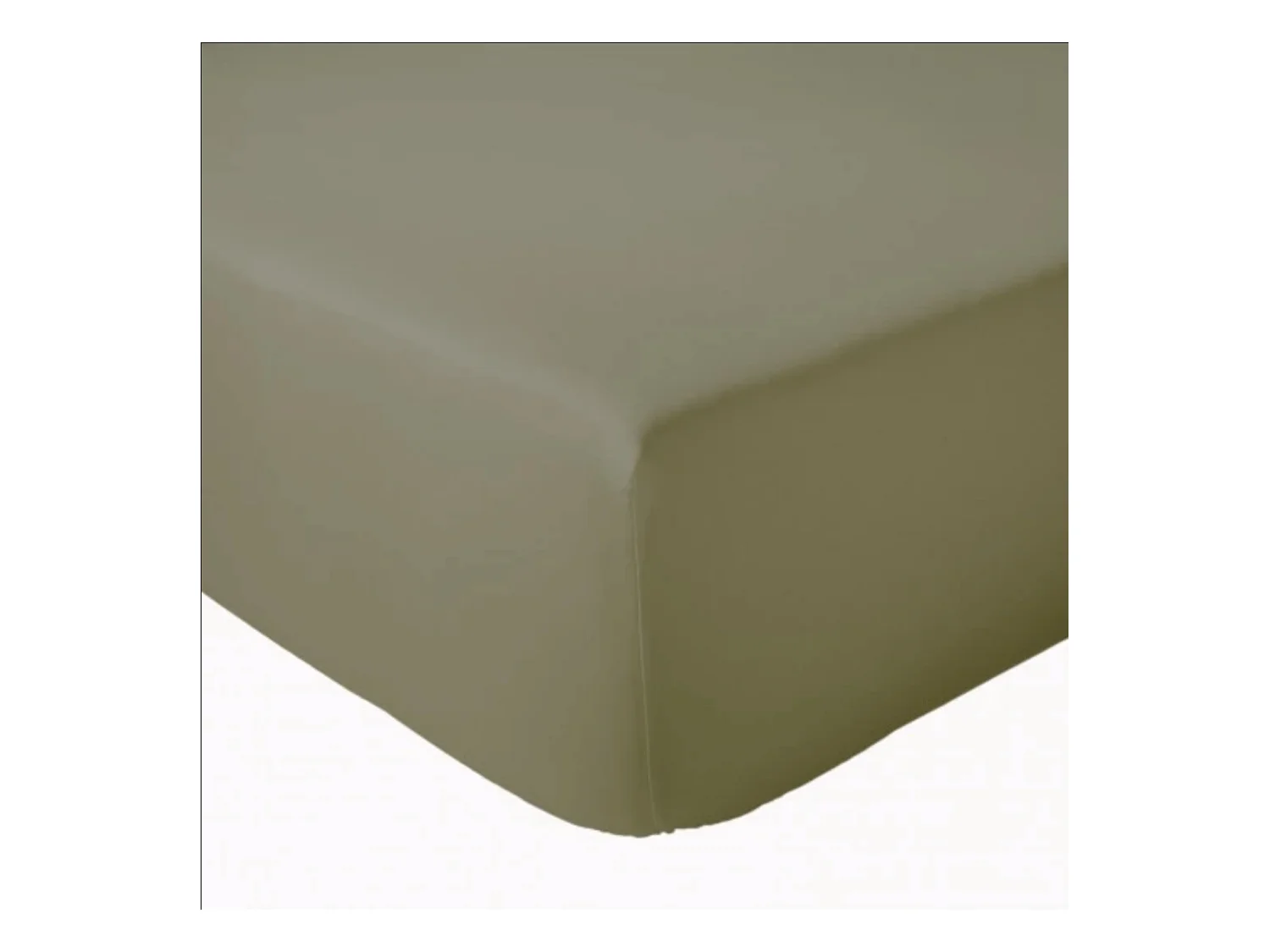 Drap Housse Uni bonnet 30 cm 100% Coton