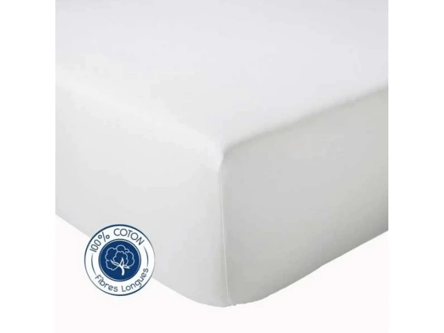 Sábana bajera tradicional bordeada blanca