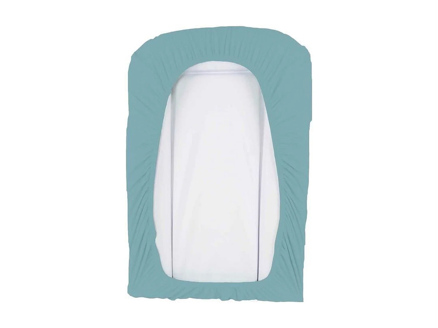 Lot de 2 housses de matelas à langer en éponge bouclette