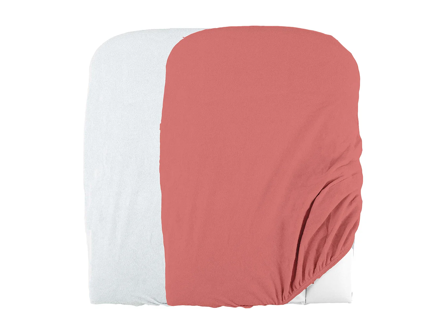 Lote de 2 fundas de cambiador en esponja rizada 50 x 75  cm