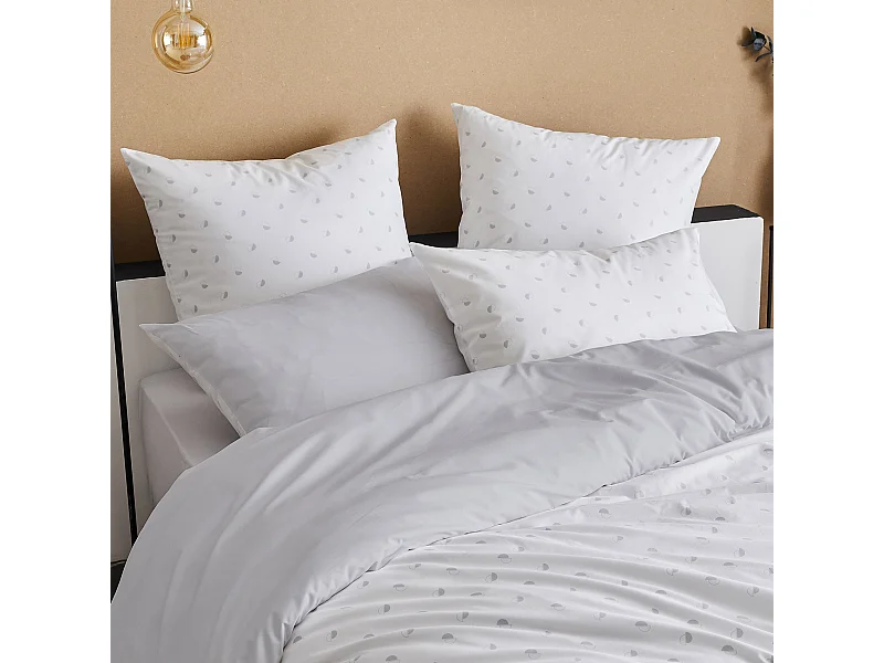 taie d oreiller percale géométrique