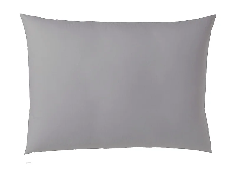 Lot de 2 taies d'oreiller en 100% coton peigné