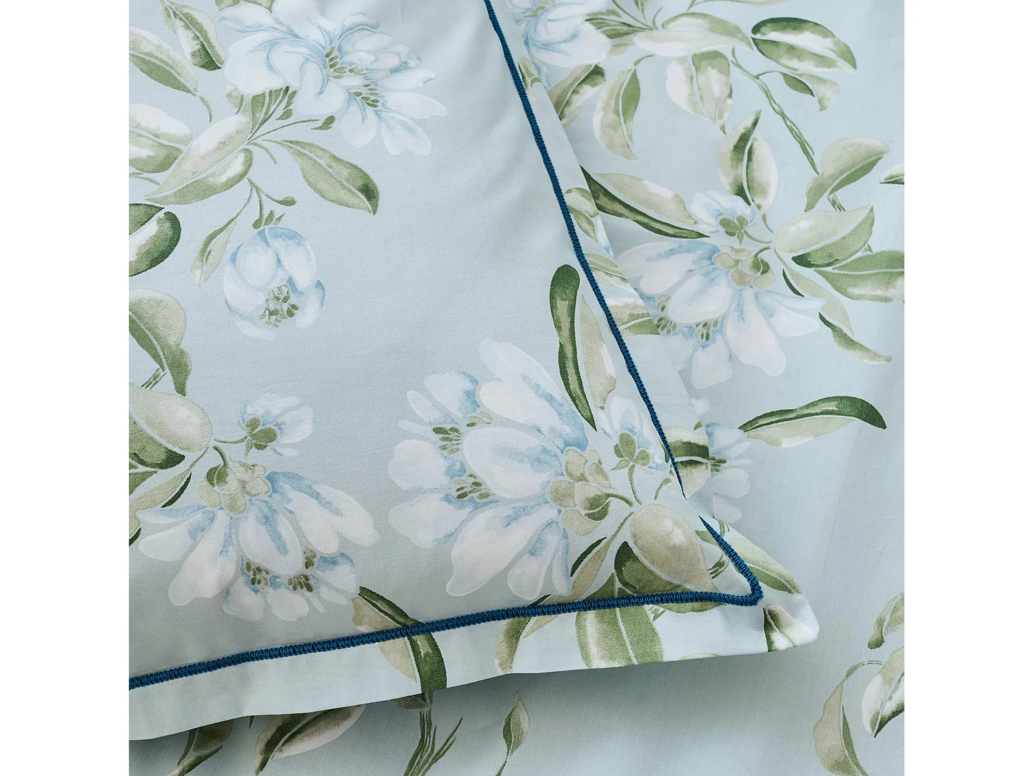 Taie d'oreiller en percale de coton au style anglais