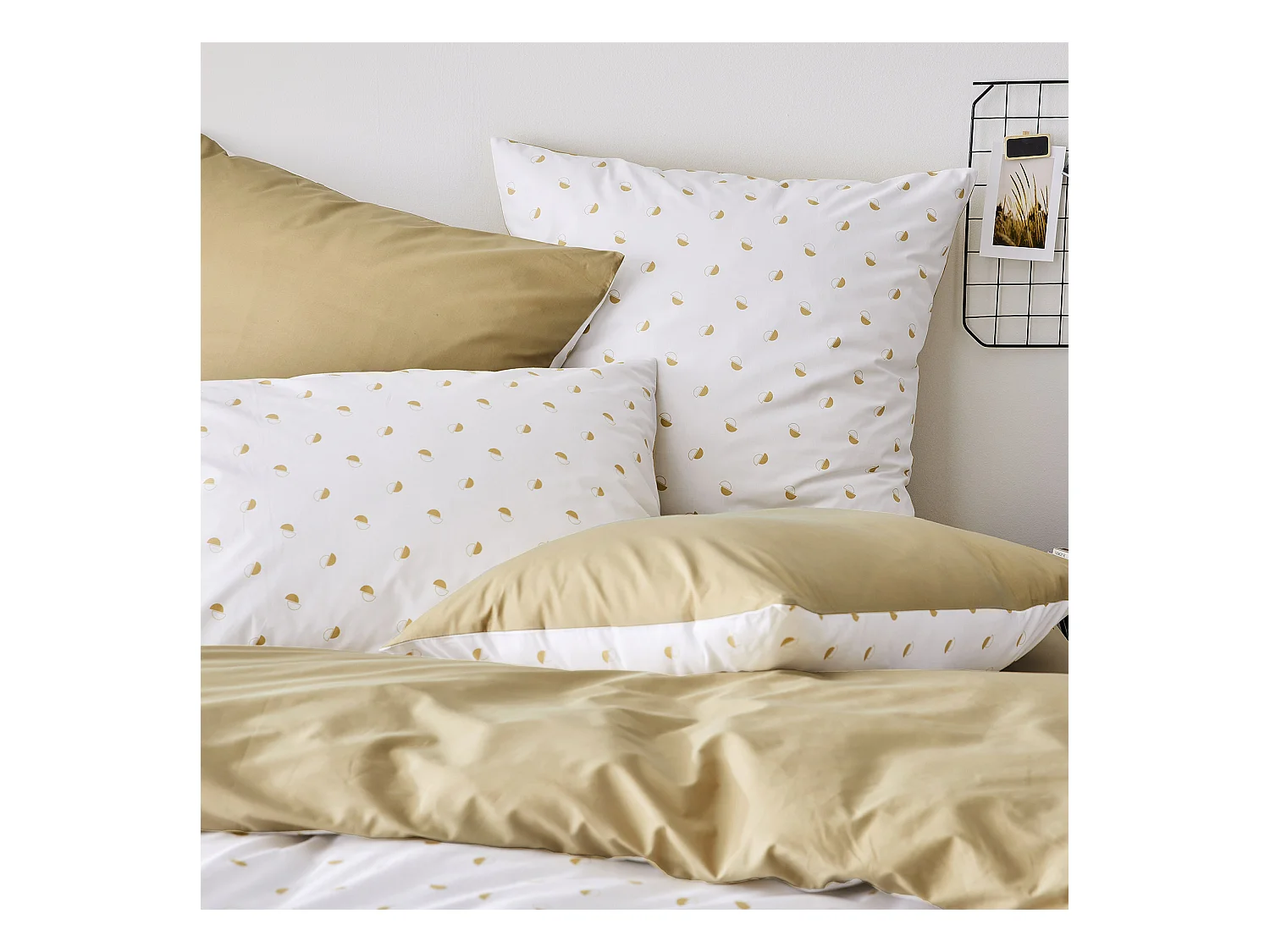 taie d oreiller percale géométrique