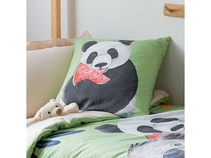 Funda de almohada de panda