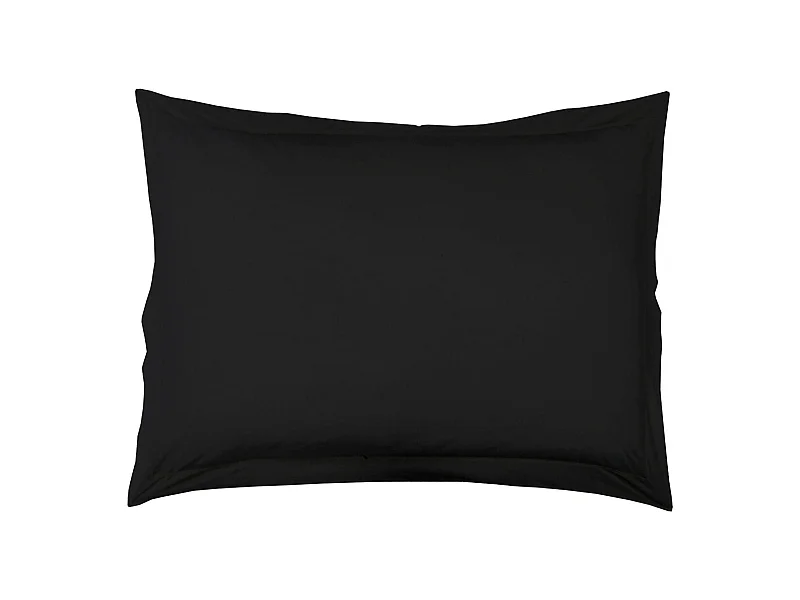 Einfarbiger Kissenbezug aus 100% Baumwolle