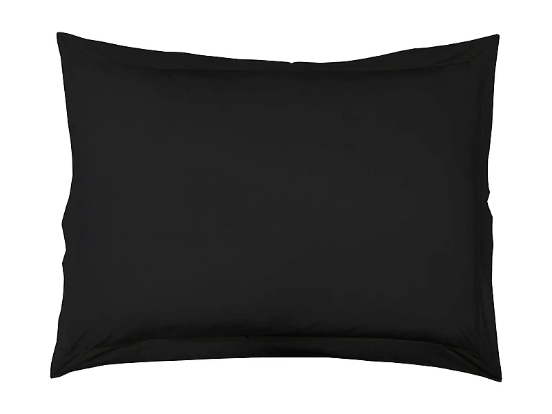 Einfarbiger Kissenbezug aus 100% Baumwolle