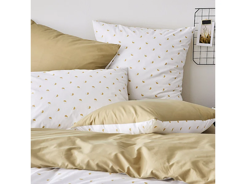 taie d oreiller percale géométrique