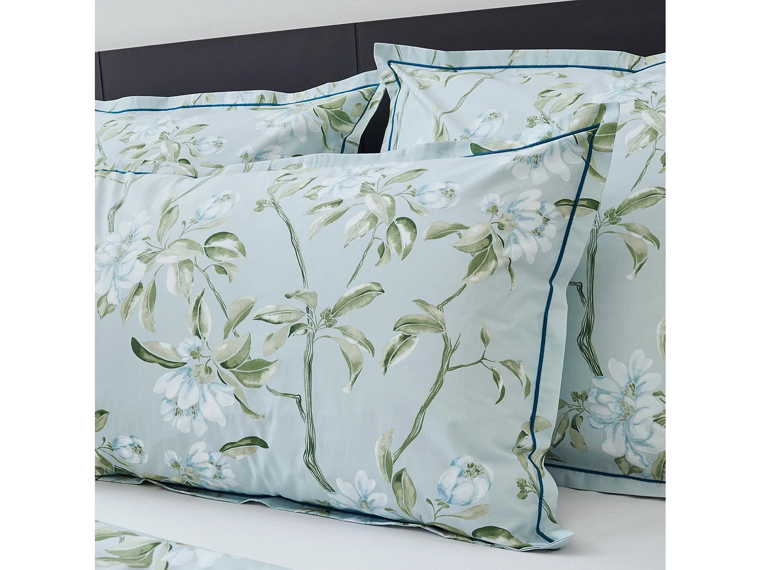 Taie d'oreiller en percale de coton au style anglais