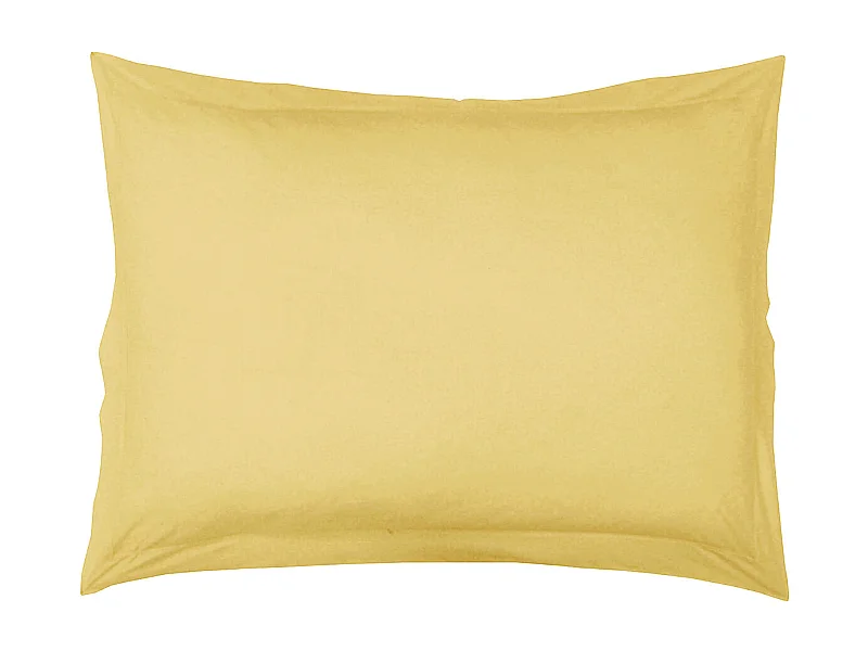 Taie d'Oreiller Unie en 100 % Coton