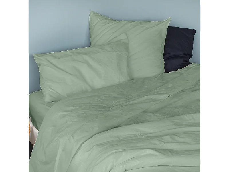 Funda de almohada en algodón lavado