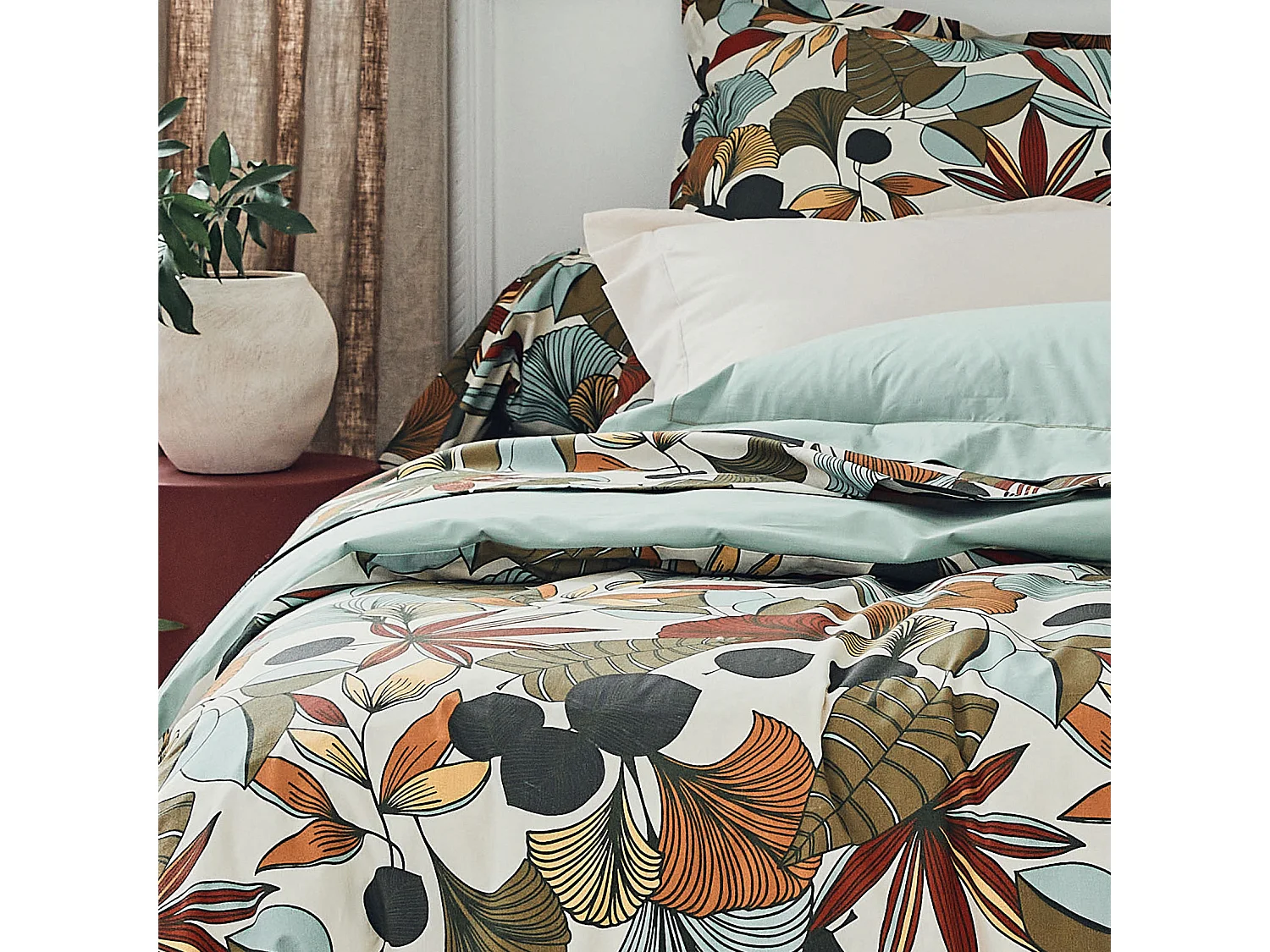 Taie de traversin esprit nature