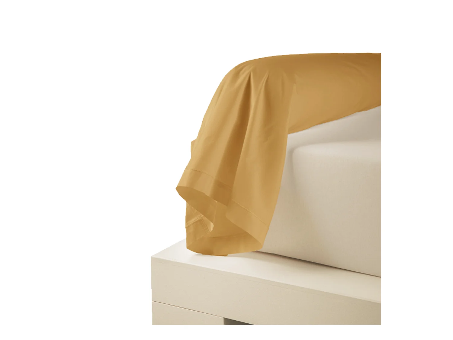 Taie de traversin uni en percale de coton