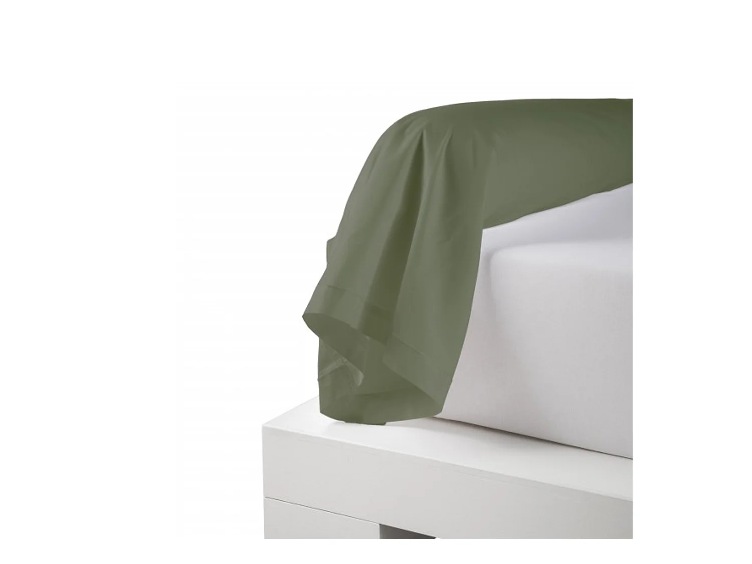 Taie de traversin uni en percale de coton