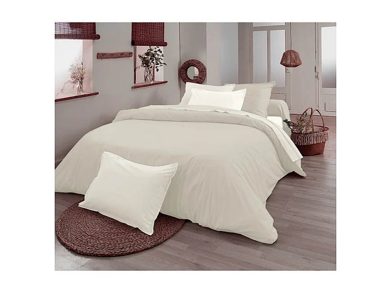 Funda de almohada cilíndrica en 100% algodón orgánico