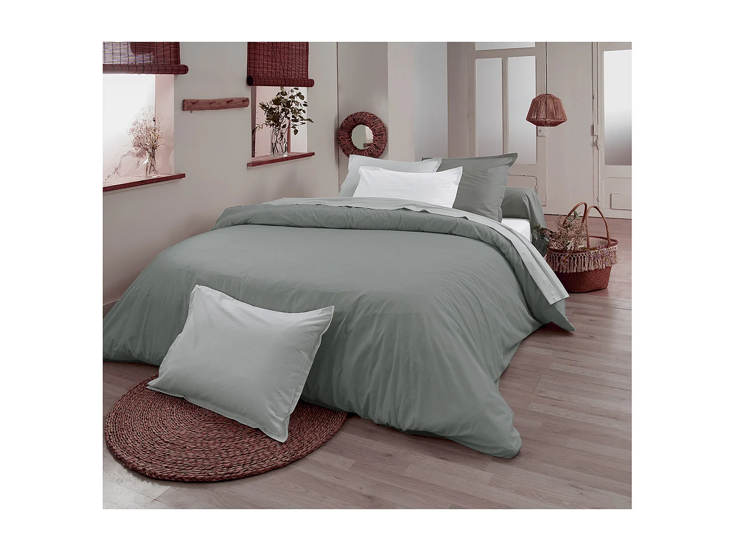 Kissenrollenbezug aus 100% Bio-Baumwolle