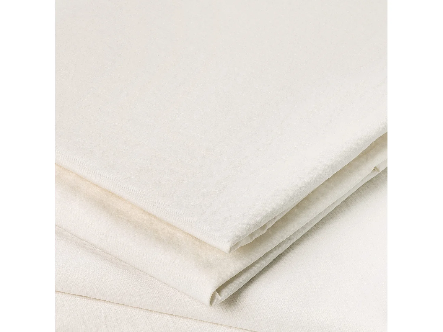 Taie d'oreiller en coton lavé