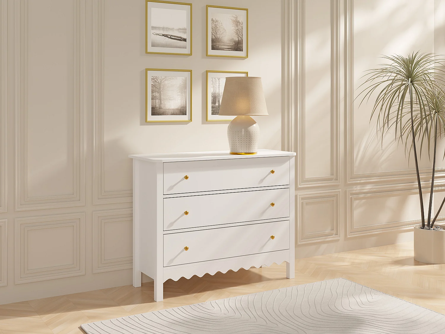 Ladekast met 3 lades - Wit - ILIZANA