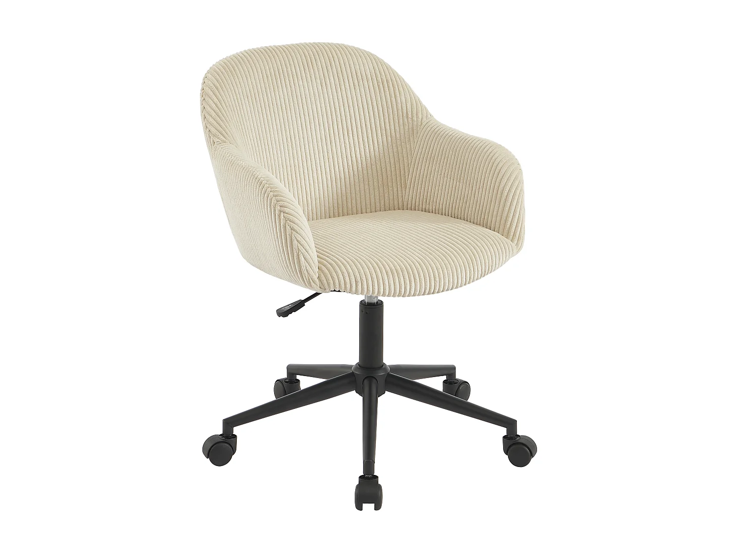 Silla de oficina - Pana - Crema - MARENZIA