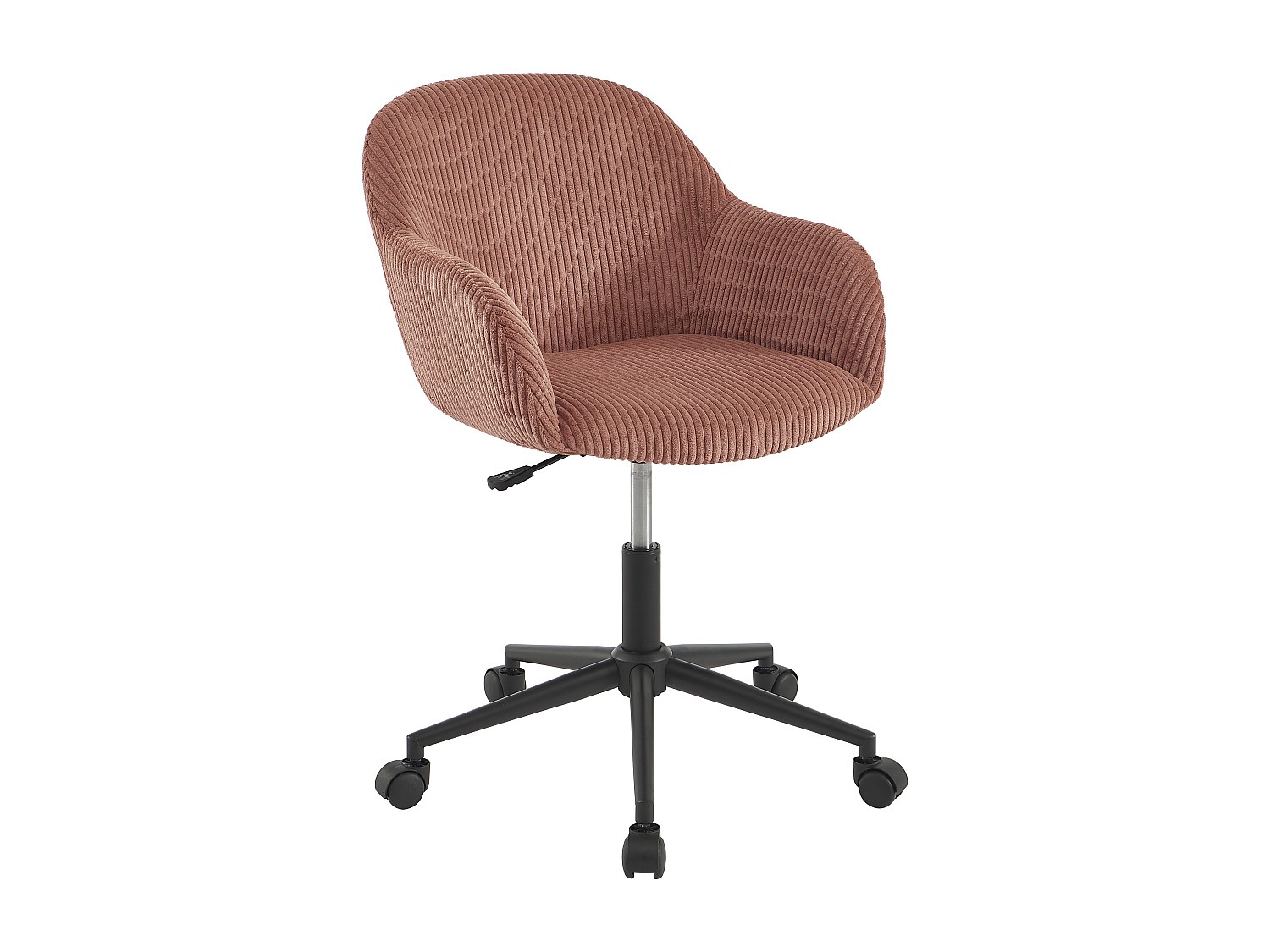 Bürostuhl - Cord-Velours - Rosa - MARENZIA günstig online kaufen