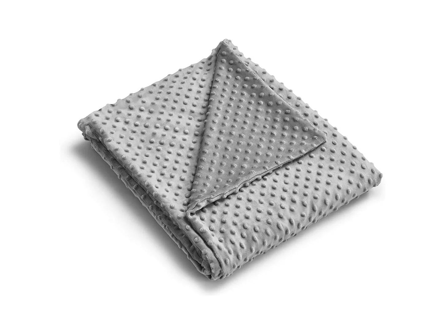 Couverture Pondérée 1,7 KG avec Surface Douce,Couverture Lestée 152 X 203CM Gris Contre l'Insomnie et Le Stress