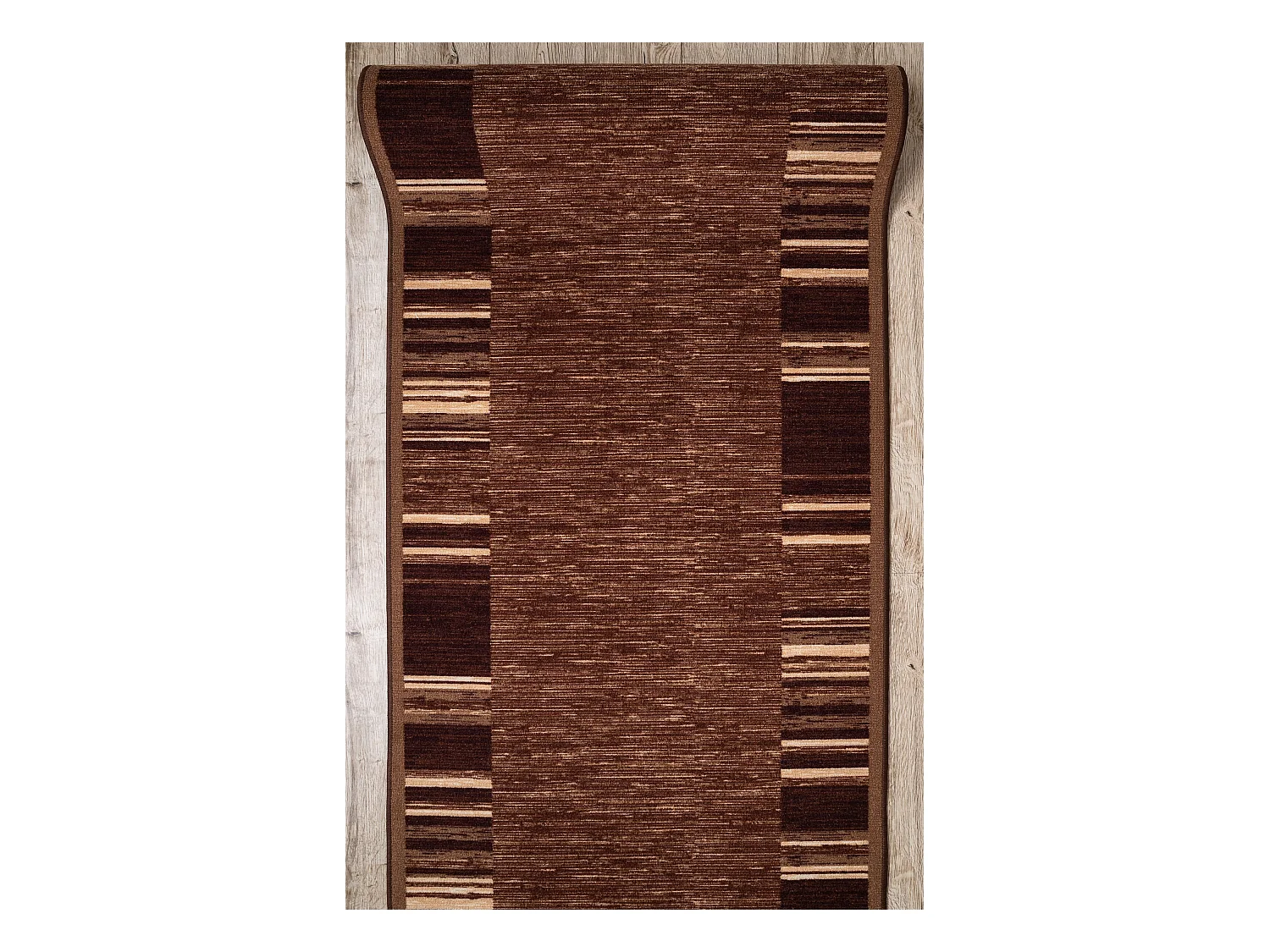 TAPIS DE COULOIR antidérapant ADAGIO marron 100x240 cm