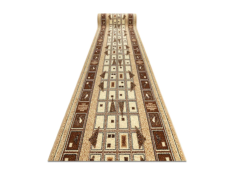 TAPIS DE COULOIR BCF JETTA DZETA beige 64x370 cm