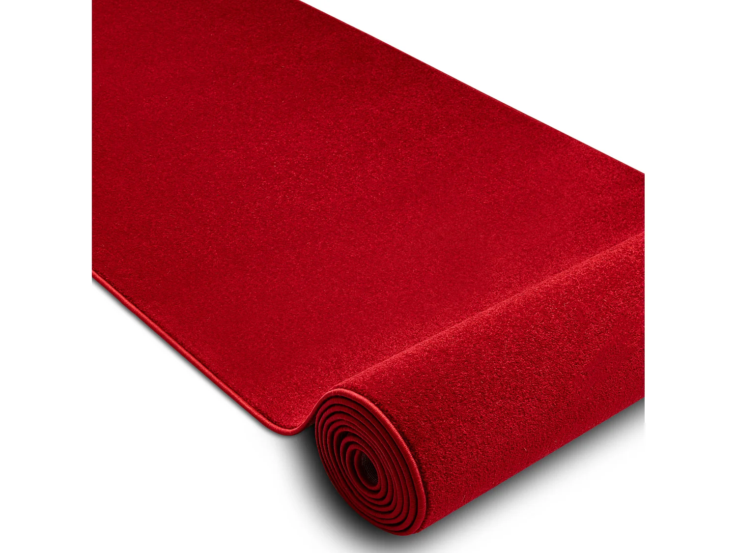 Vloerbekleding KARMEL Glad karmin / Rood 100x520 cm