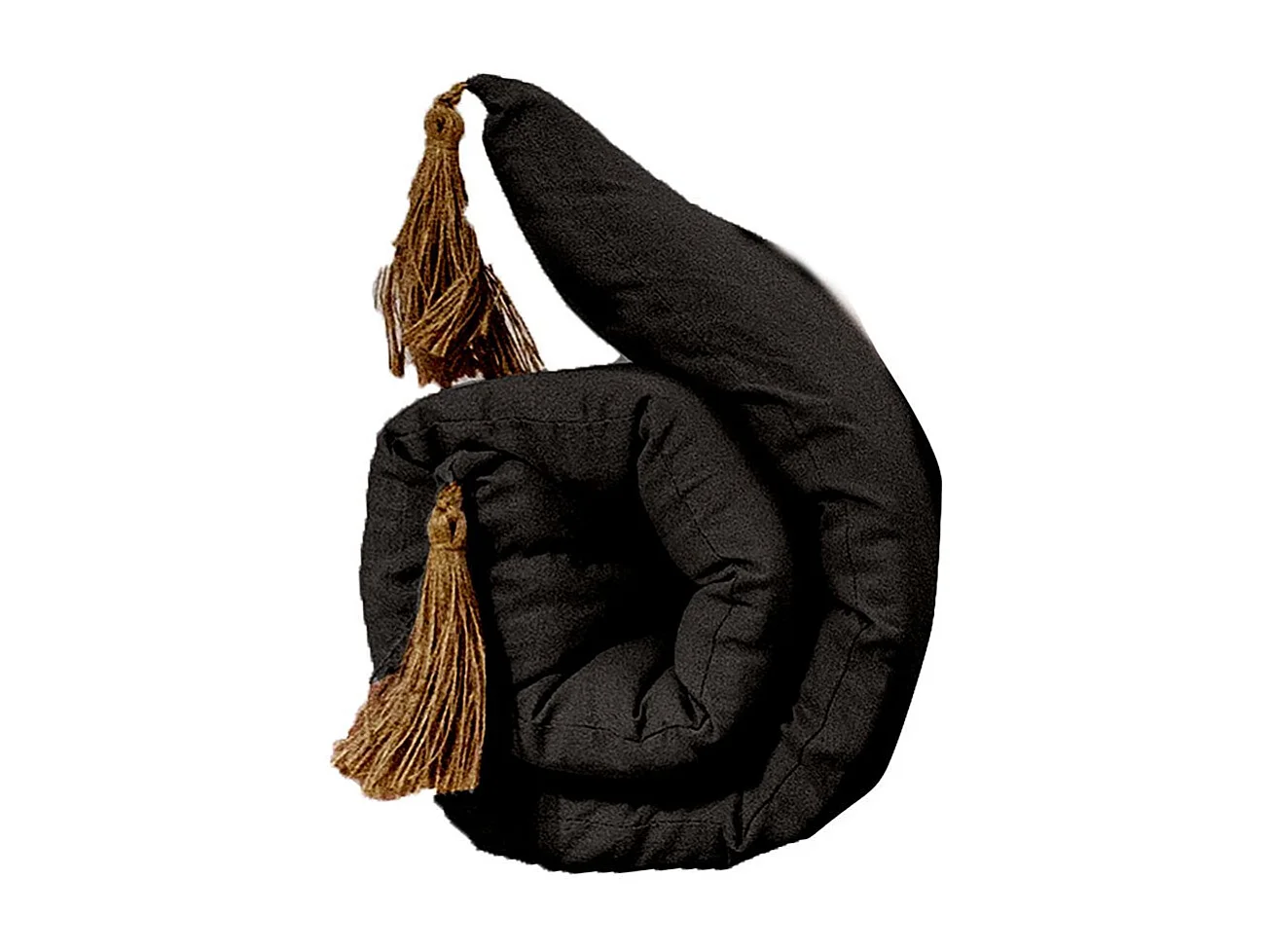 Matelas de Sol Futon Repliable "Panama" 60x120cm Noir