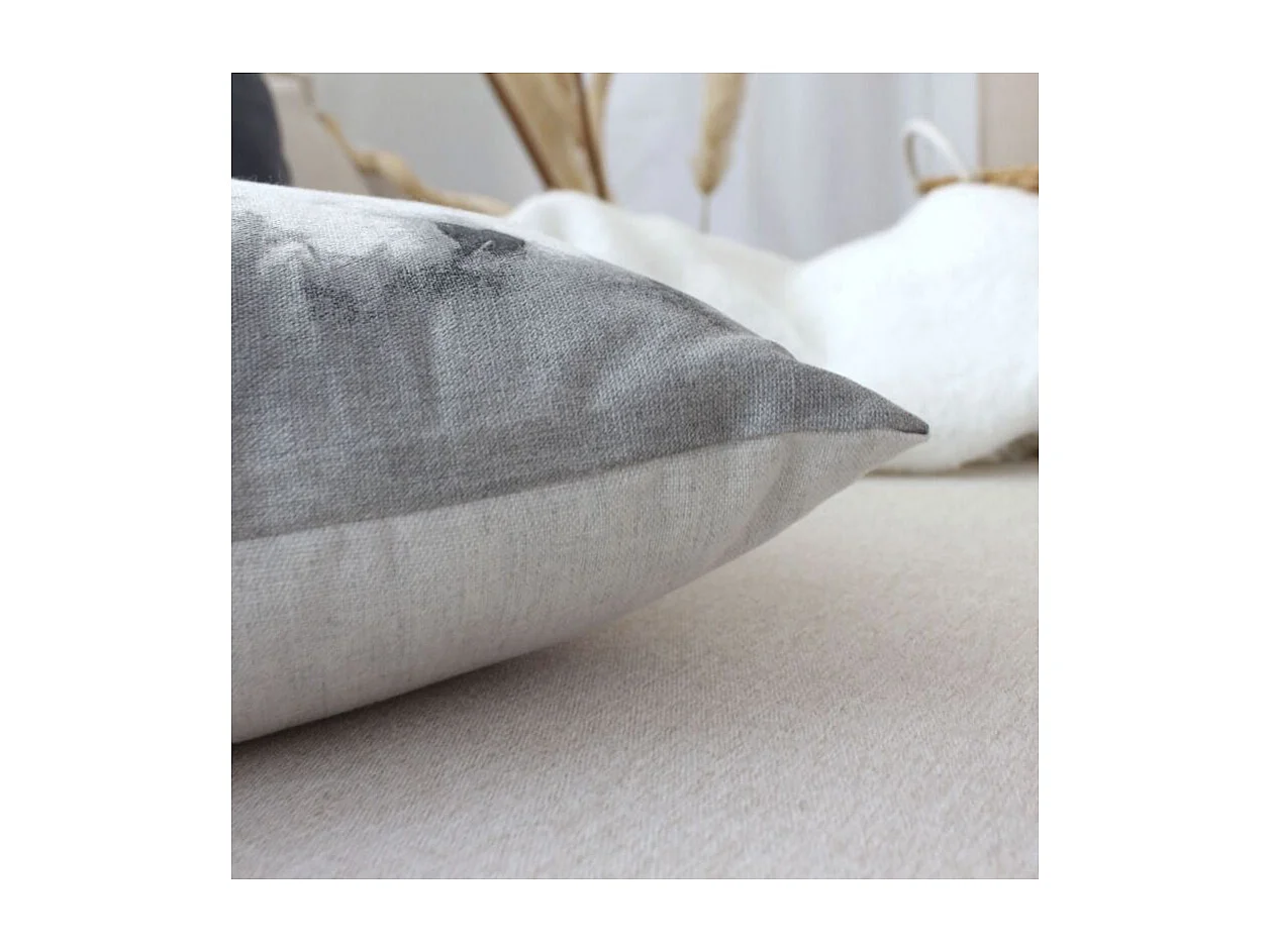 Coussin Déco Chiens "Vickie" 30x50cm Noir