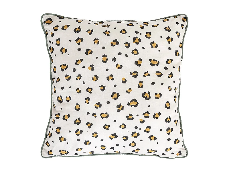 Coussin Déco Enfant "Léopard" 40x40cm Multicolore
