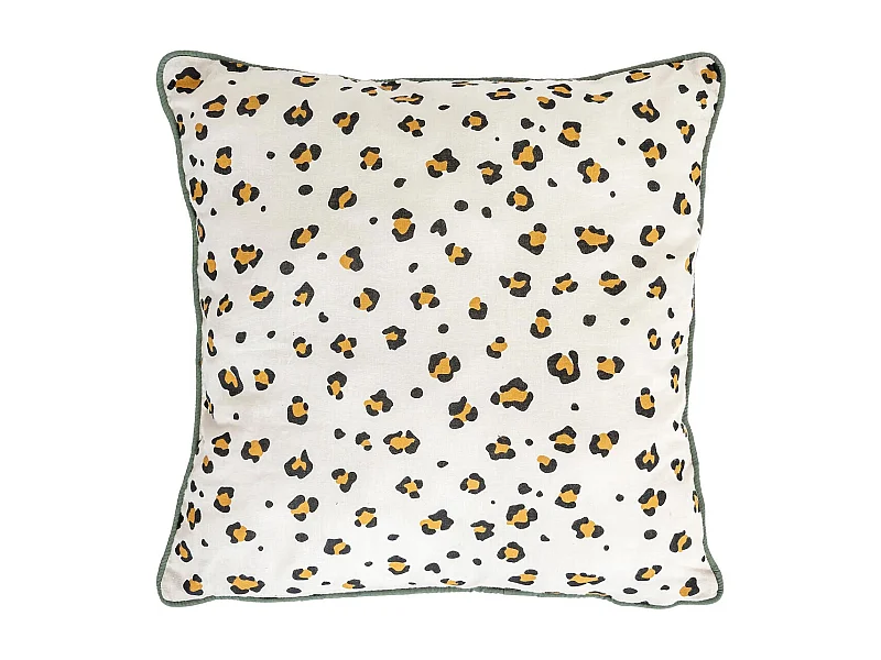 Coussin Déco Enfant "Léopard" 40x40cm Multicolore