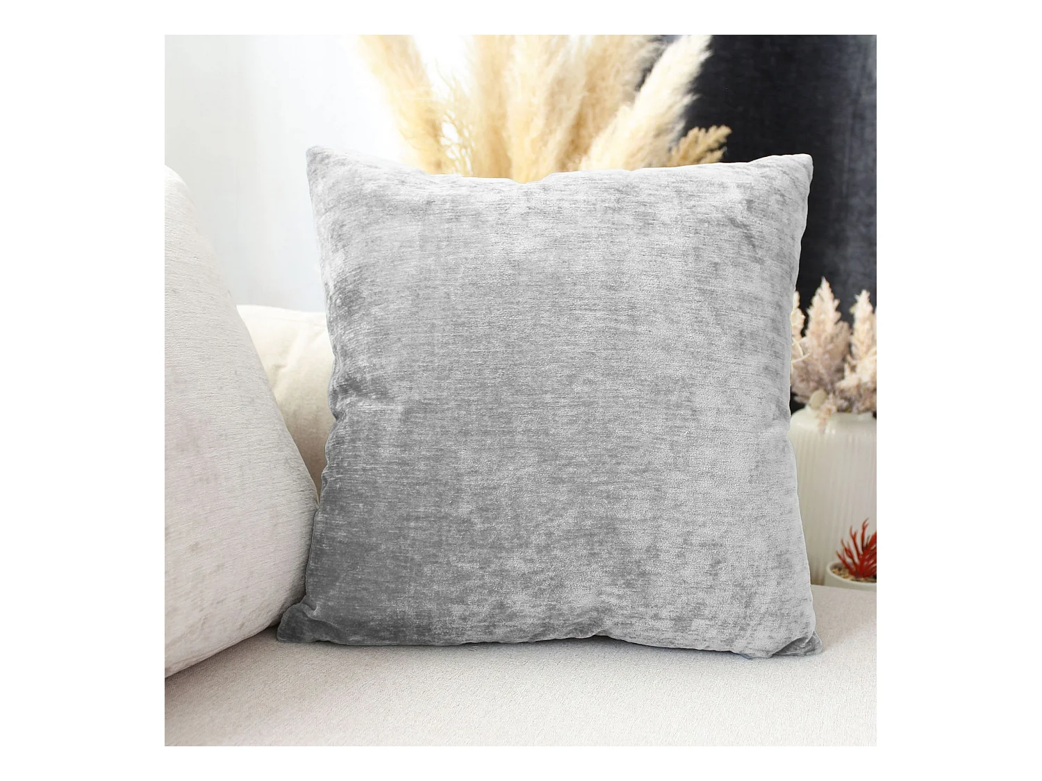 Cojín desenfundable de terciopelo