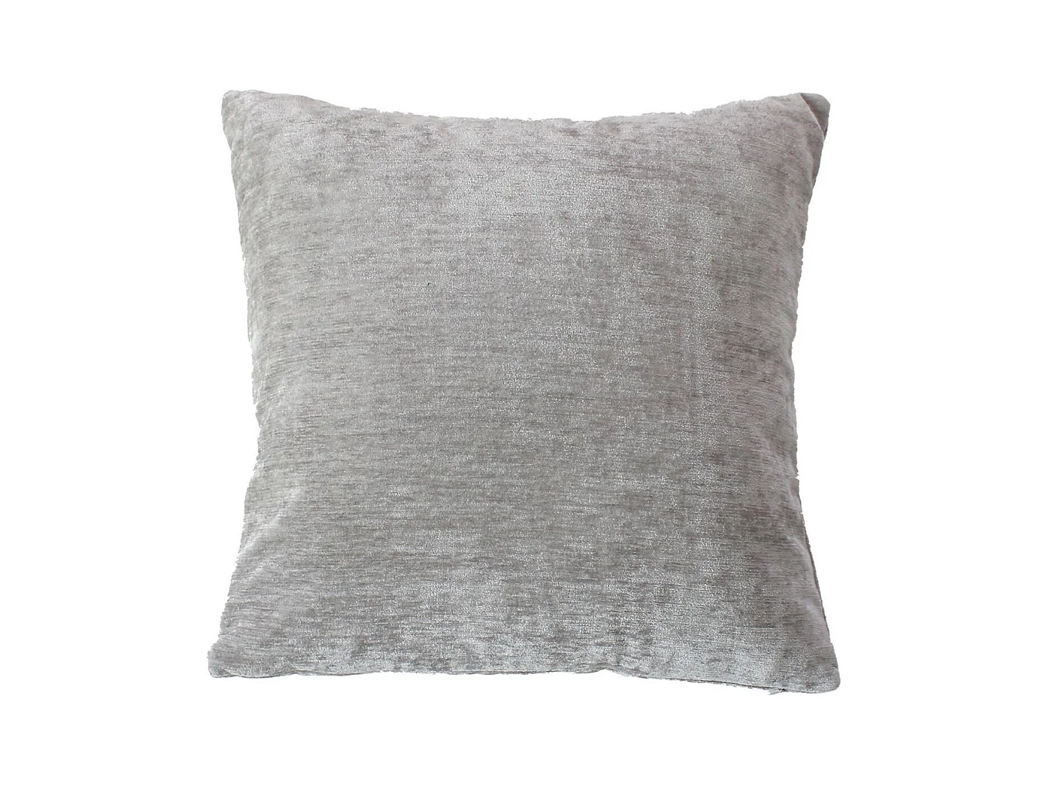 Coussin Déco en Velours "Velvet" 40x40cm Gris Clair