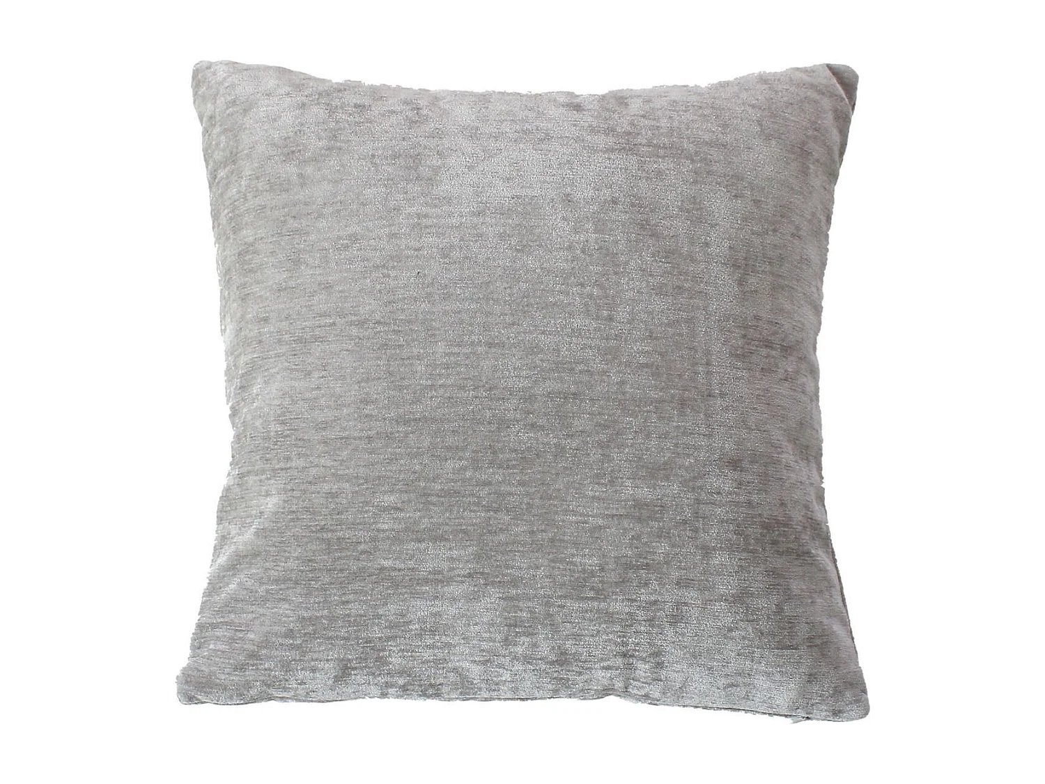 Coussin Déco en Velours "Velvet" 40x40cm Gris Clair