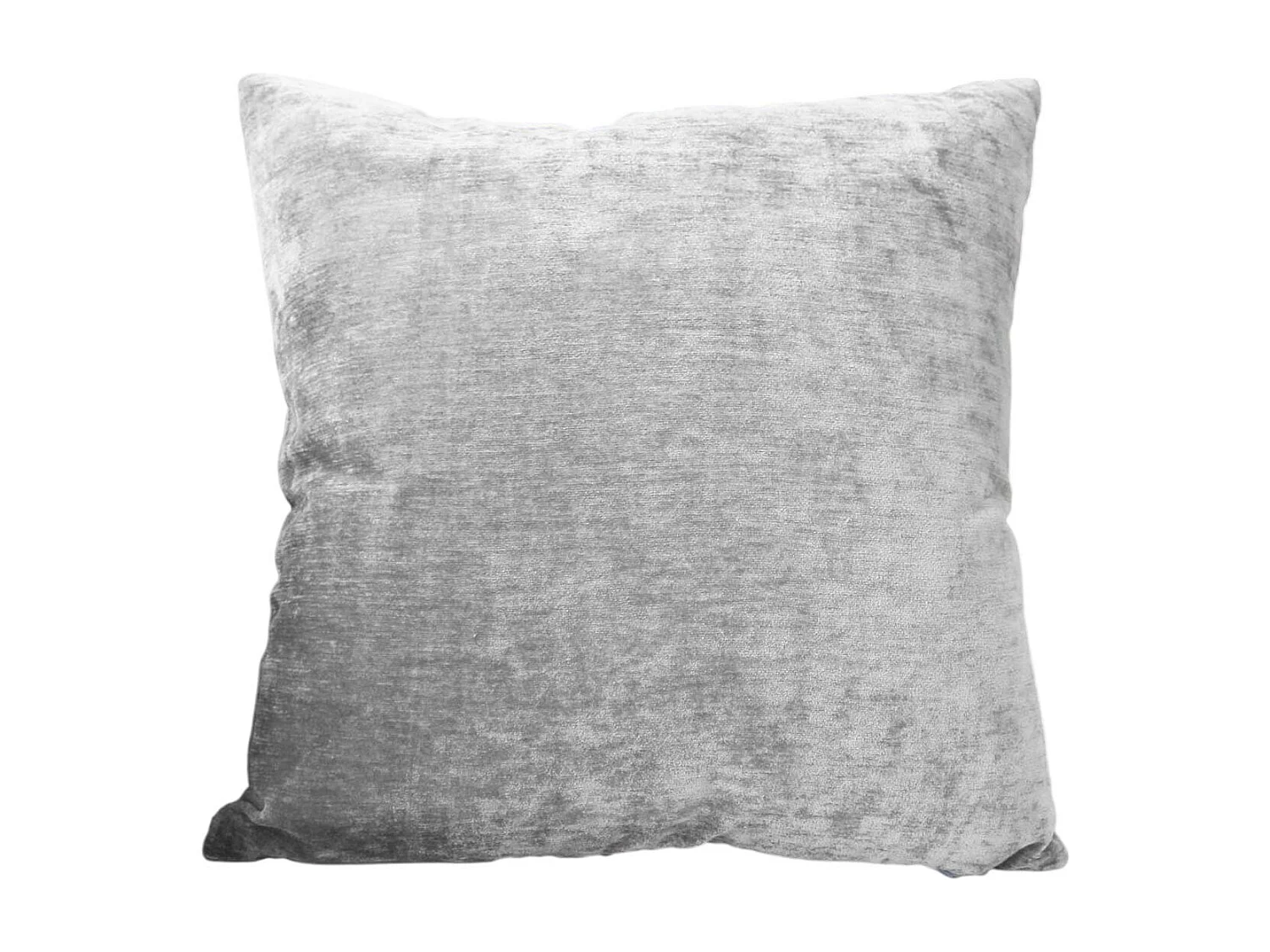 Coussin Déco en Velours "Velvet" 40x40cm Gris Clair